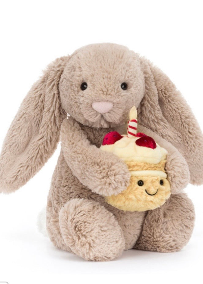 Bashful Beige Birthday Bunny