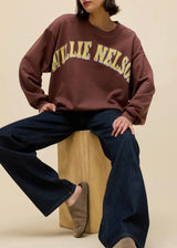 Willie Nelson in Austin Oversized Crew Sweatshirt