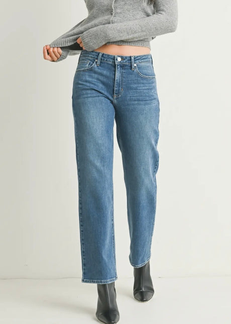 Stretchy Straight Jeans
