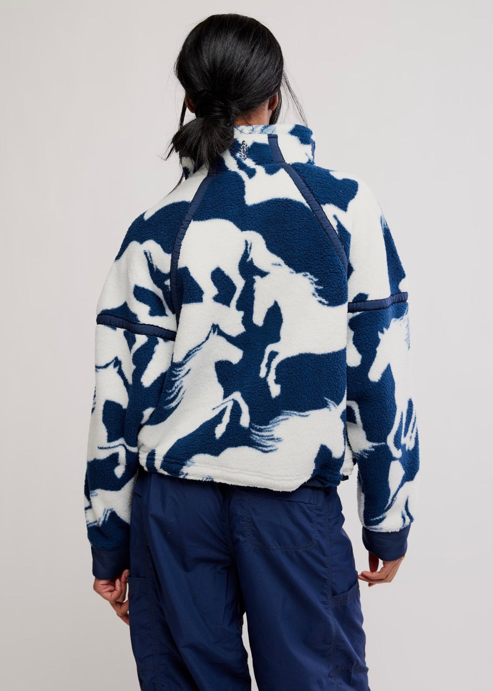 Printed Mountain High 1/2 Zip Jacket