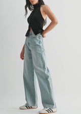 High Waisted Skater Jean
