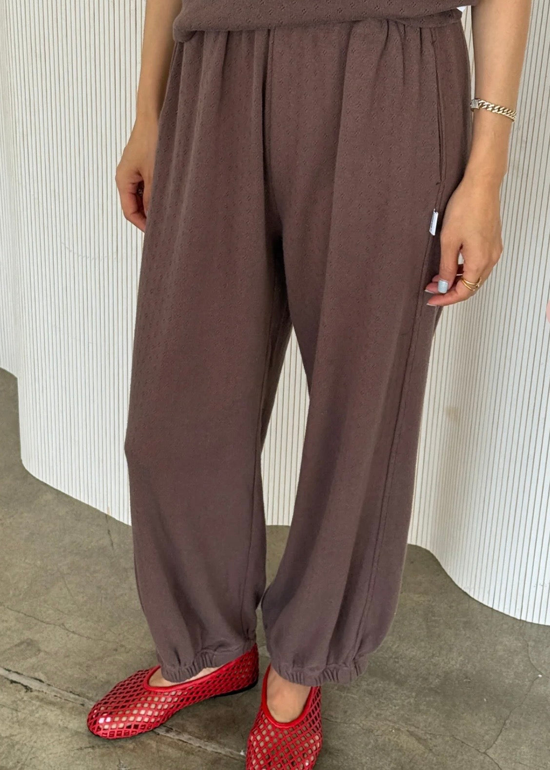 Pointelle Balloon Pants