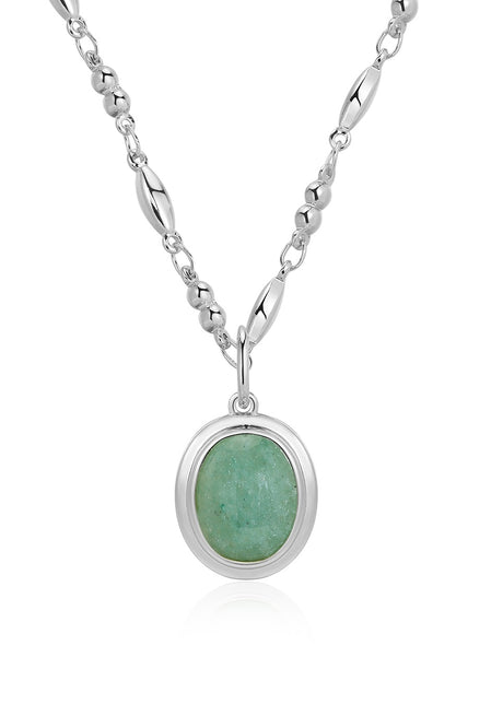 Sunset Stone Charm Necklace