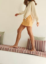 Cotton Sweatshirt with Ties
