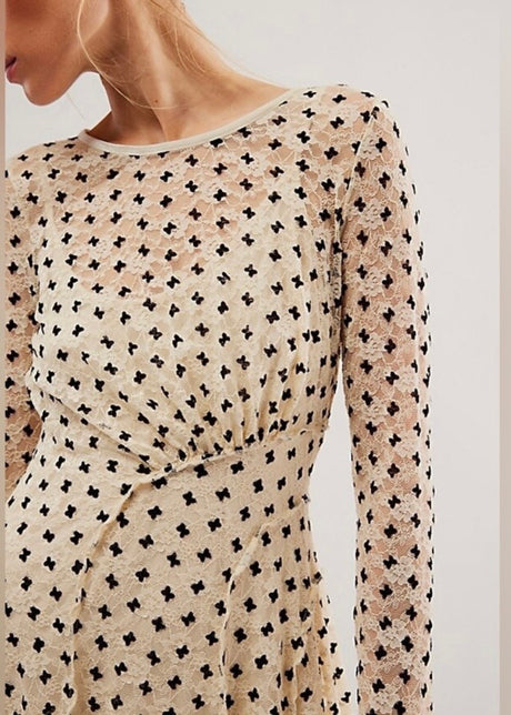 Free People Sheer Delight Mini Dress