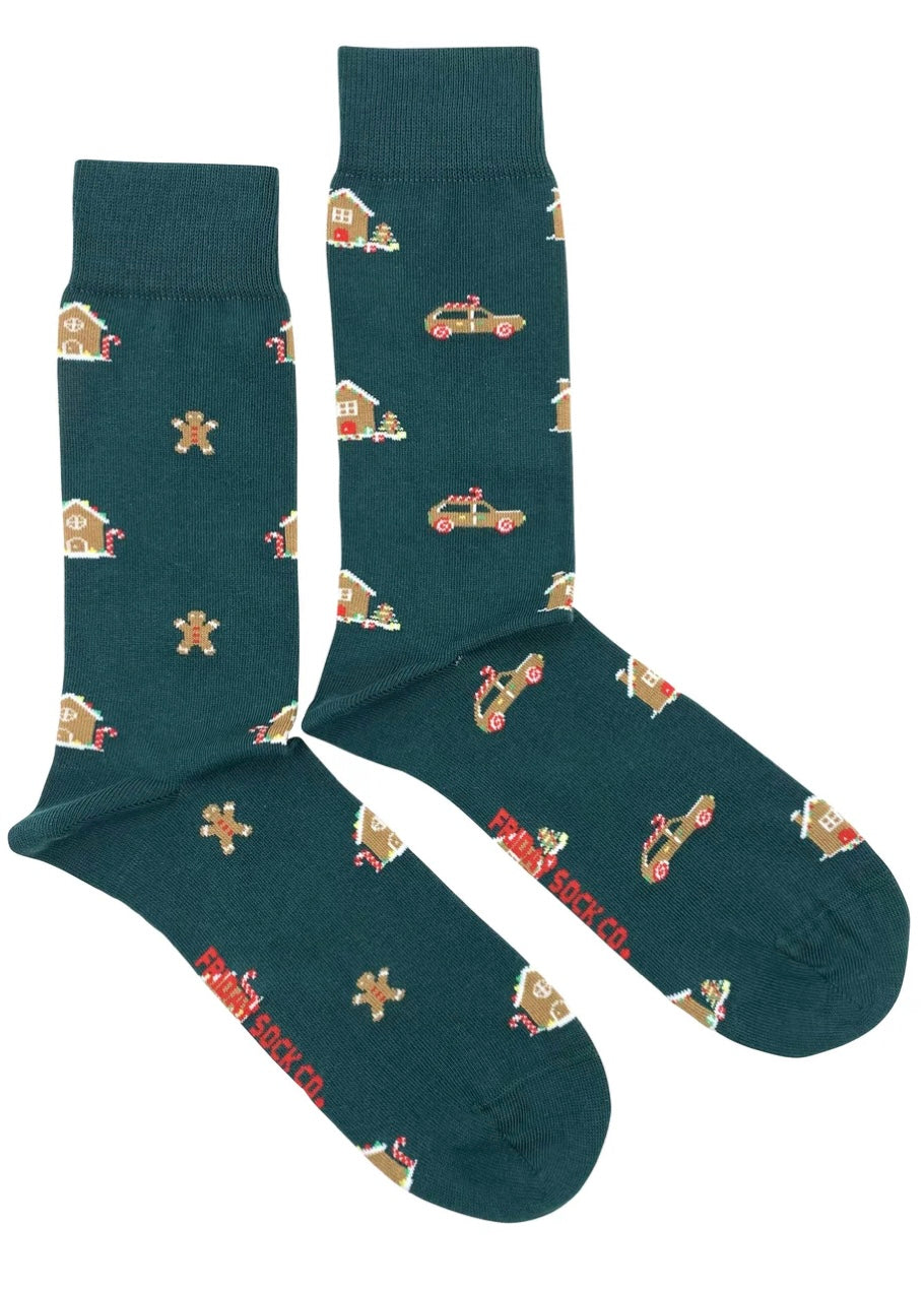 Gingerbread House Socks