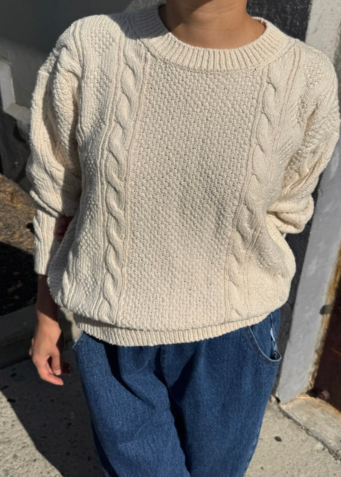 *pre-order Cotton Fisherman Sweater