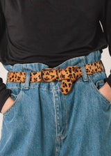 Leopard Leather Belt