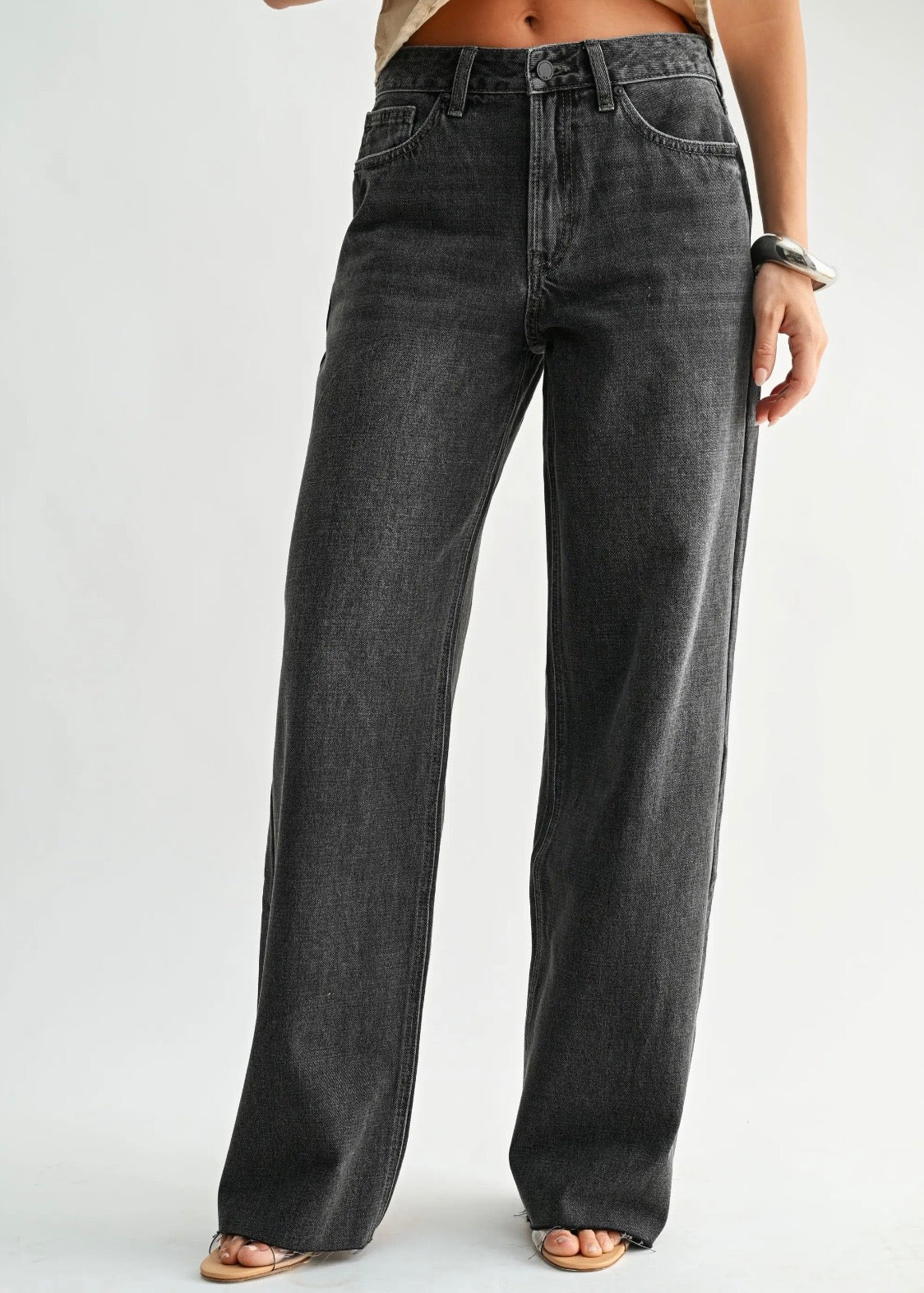 High Rise Full Length Wide Leg