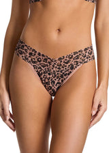 Signature Printed Lace Thong