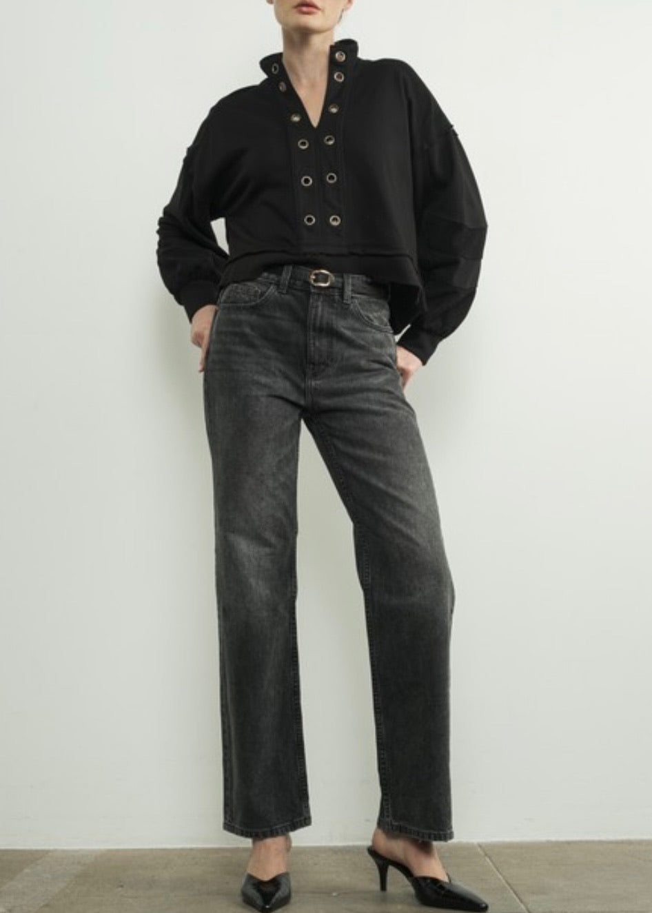 Eyelet Sweater