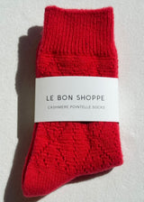 Cashmere Pointelle Socks