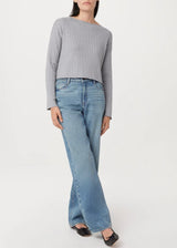 The Boat Neck Cropped Sweater