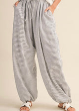 Stripe Balloon Pants