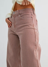 Relaxed Wide Leg Stripe