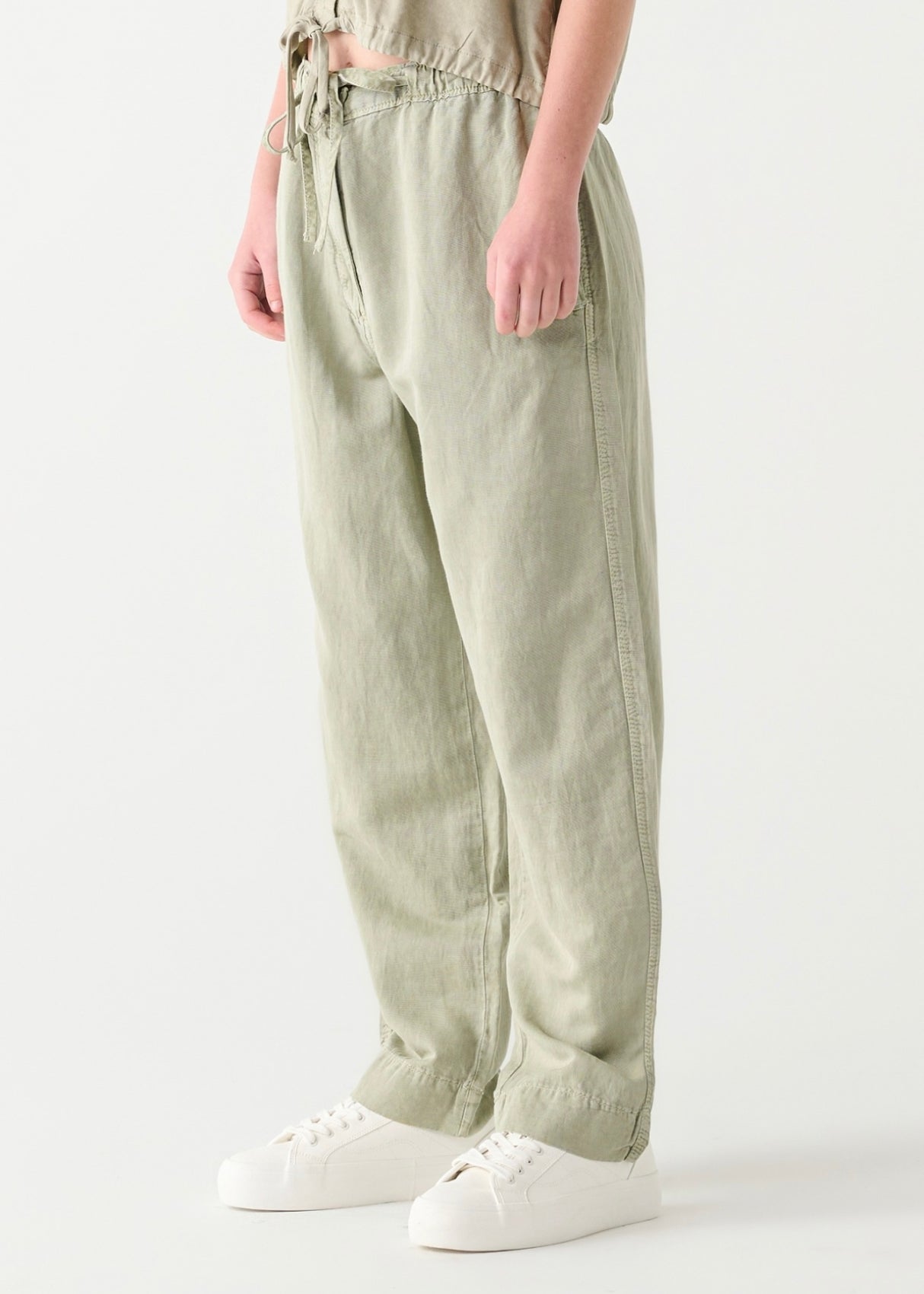 Drawstring Straight Leg Pant