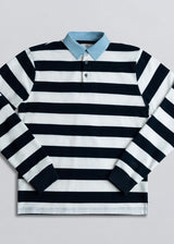 Denim Collar Rugby Shirt