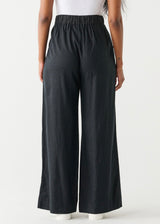 Elastic Waist Wide Leg Pant