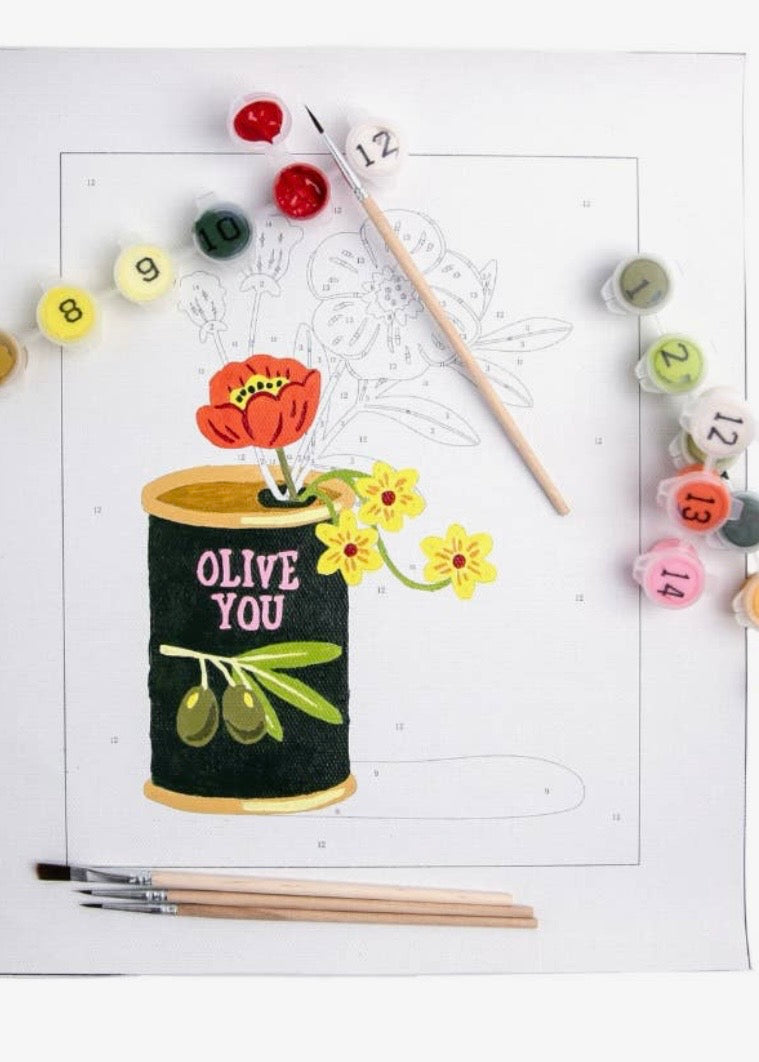 Olive You Paint by Numbers Kit