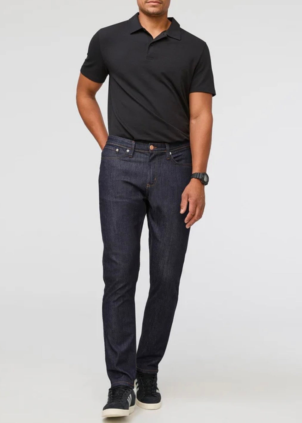 Performance Denim Athletic Taper Heritage Rinse