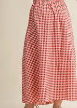 Gingham Long Skirt
