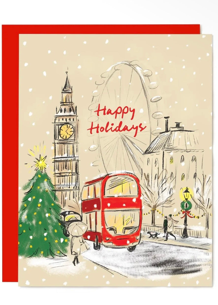 Happy Holidays London Card