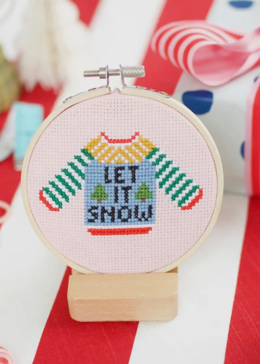 Let It Snow Sweater Counted Cross Stitch Kit