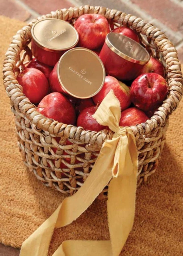 Simmered Cider Poured Candle Tin, Gold Lid