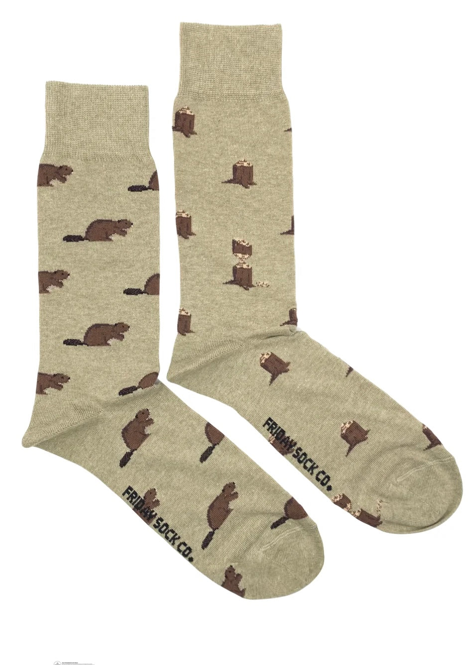 Beaver + Log Socks