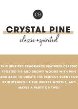 Crystal Pine Holiday Pattern Play Signature Candle