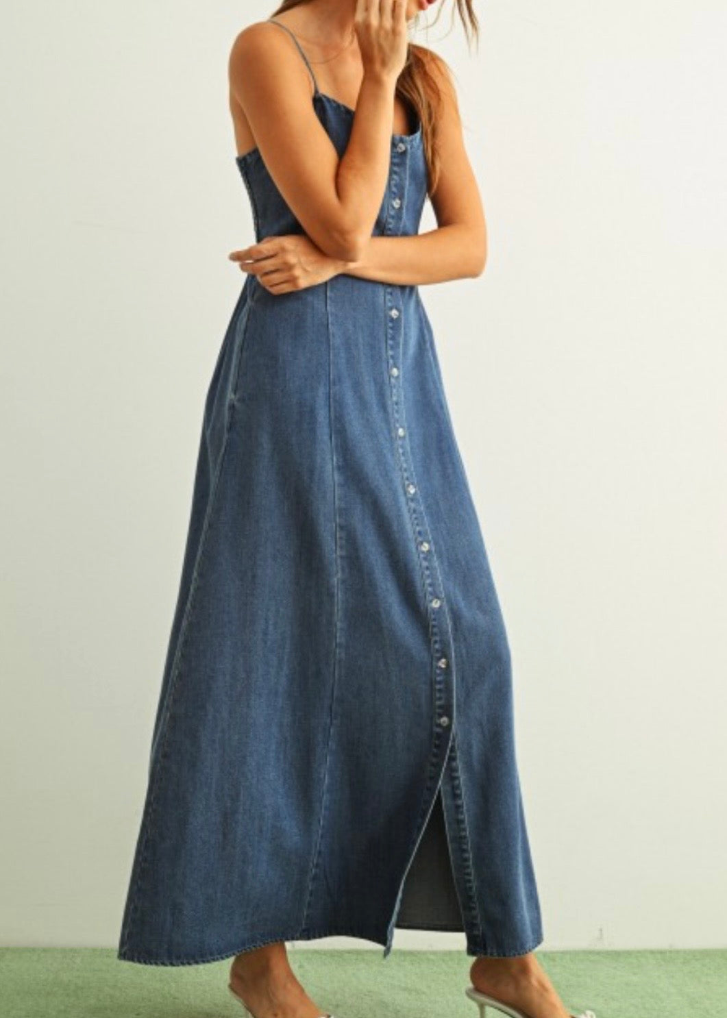 Clove Button Down Maxi Dress