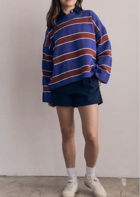 Classic Contrast Striped Sweater