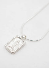 Fin Charm Necklace in Sterling Silver