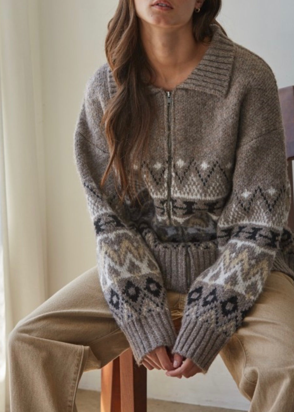Willa Zip Up Cardigan