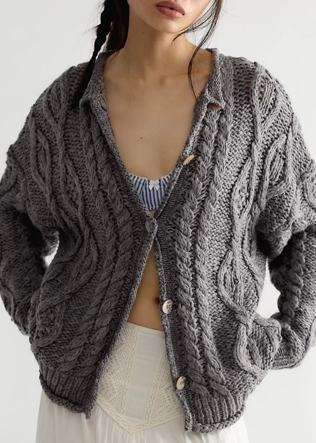 Opal Rollneck Knit Cardi