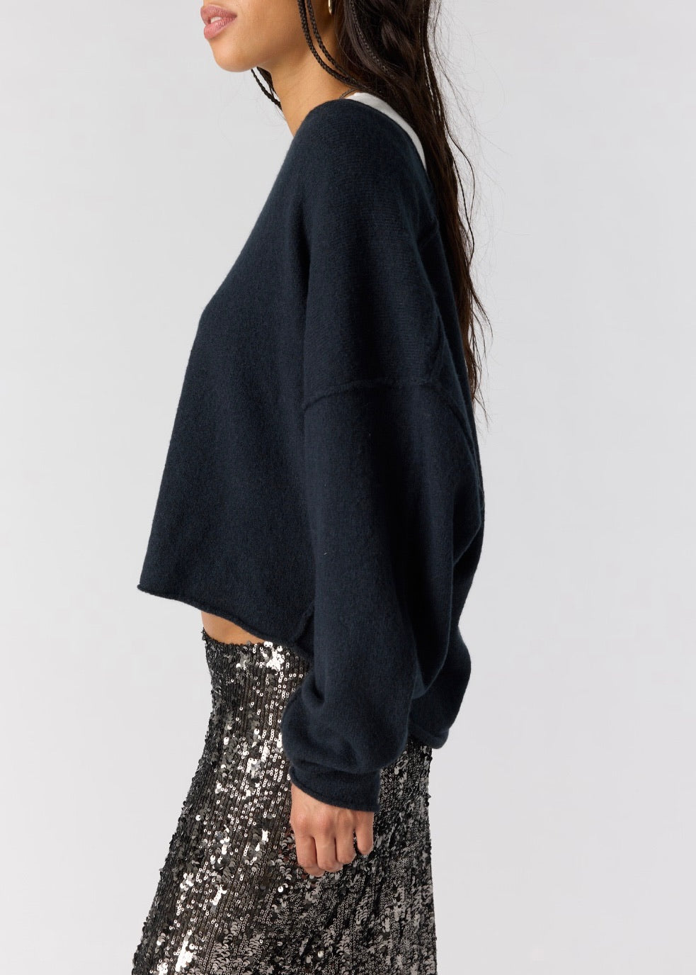See Me V-Neck Knit Pullover