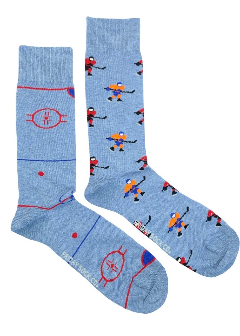 Hockey Rink/Player Mens Socks