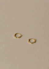 Ali Scalloped Huggie Hoops