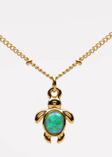 Opal Turtle Necklace