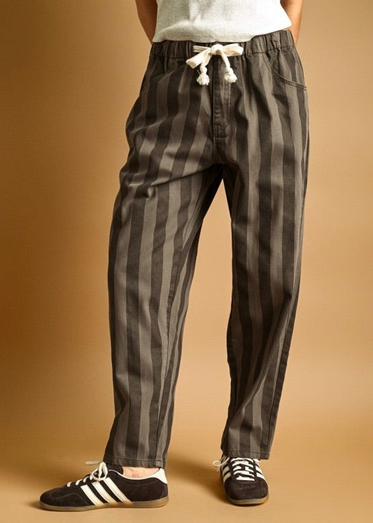 Shelby Wide Stripe Barrel Pants