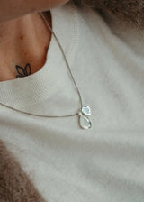Heart Charm Necklace in Sterling Silver