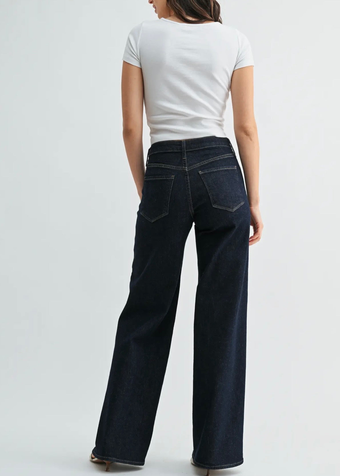 High Rise Stretchy Wide Leg