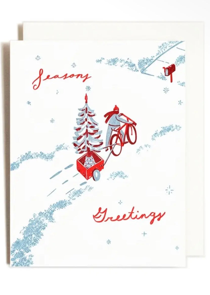 Seasons Greetings | Holiday | Letterpress Card