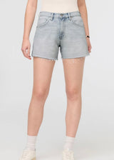 Midweight Denim High Rise Short