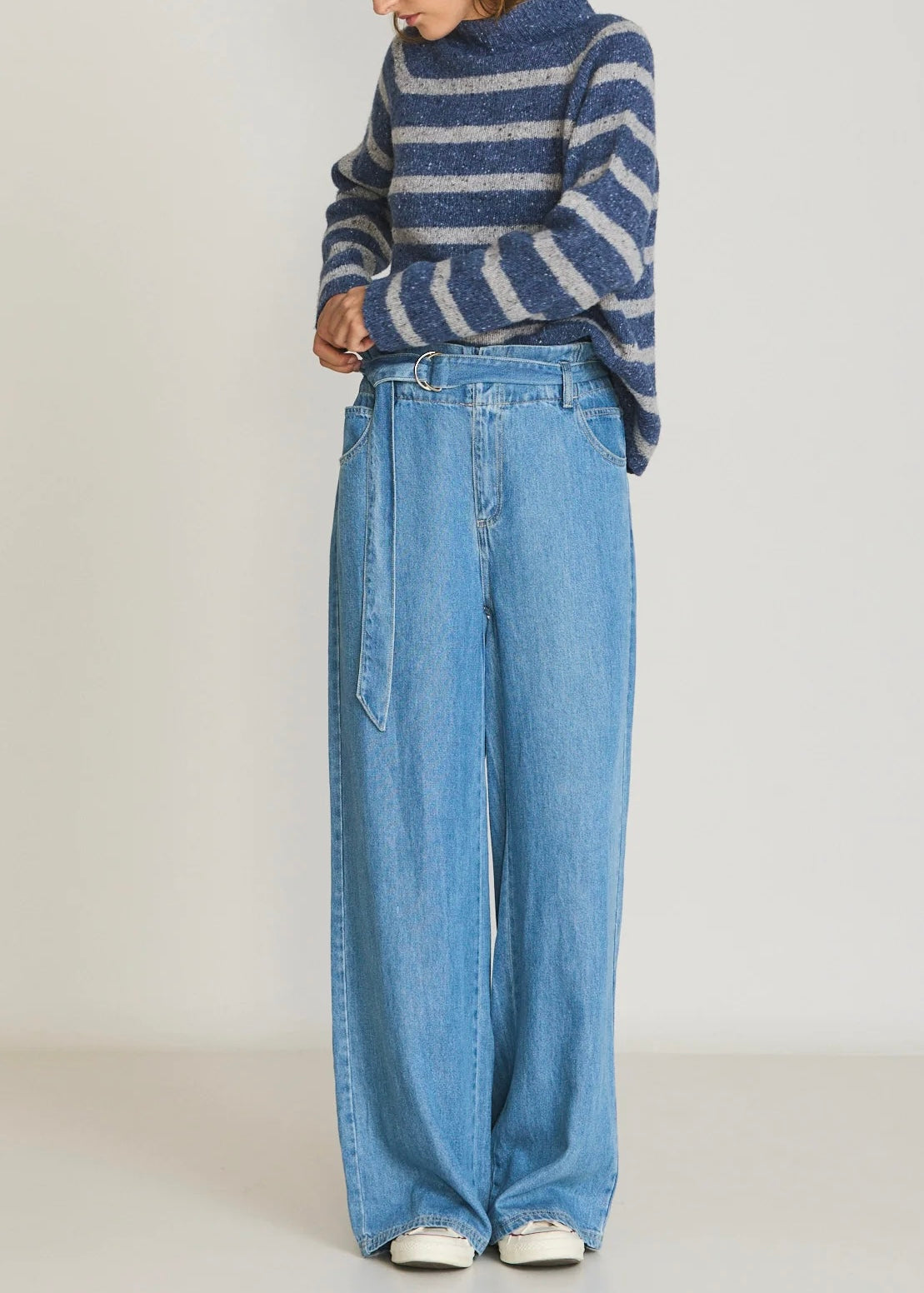 Striped Contrast Sweater