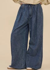 Mercury Wide Leg Denim Pants