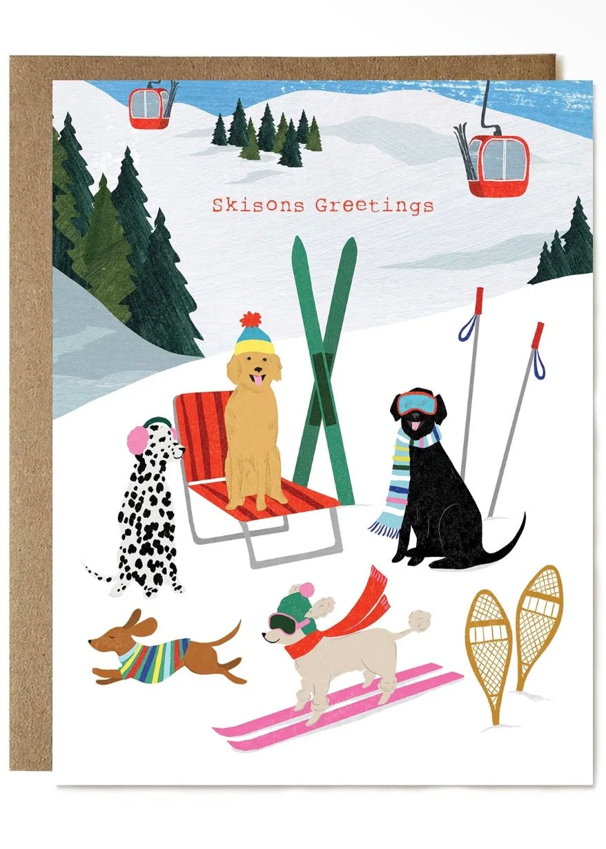 Apres Ski Dogs Card
