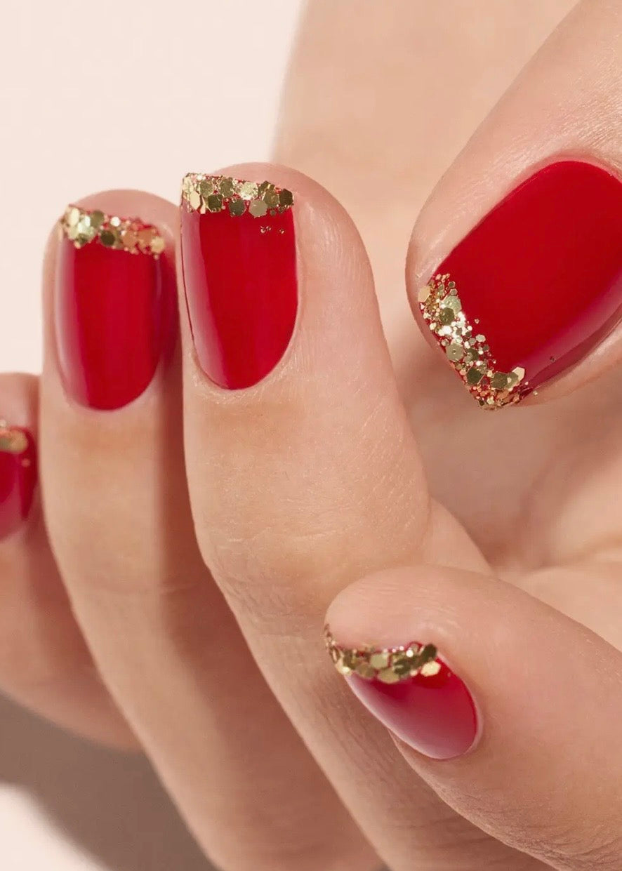 Red Velvet & Gold Glitter Kit