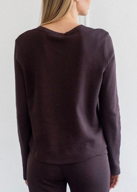 Waffle Henley Top