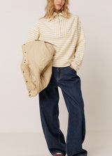 Terrycloth Sailor Half-Zip